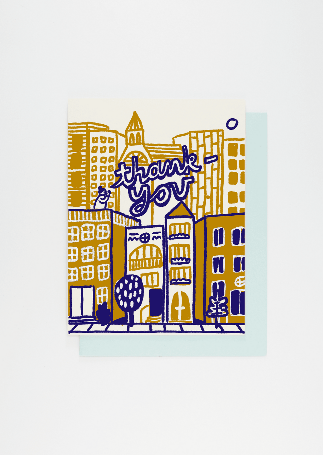 Rooftop Thank You Greeting Card