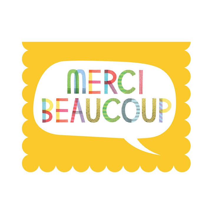 Merci Beaucoup - Thank you Card